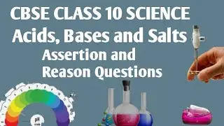 CBSE CLASS 10 SCIENCE MCQ II Assertion and Reason questions II Acids, Bases and Salts
