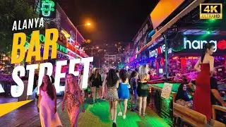 Alanya Bar Street 2025 Nightlife | Crazy Party Vibes in Antalya Turkey | August 2025 [4K HD/60 fps]
