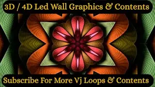 Vj Loop 111 | 3D Kaleidoscope Mandala Background Graphic | Led Wall Graphic Loops #vjayush#shorts#vj
