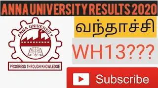 Anna university results 2020 April/May