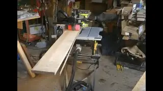 Cutting large boards on portable table saws like the Dewalt-- with ease.