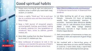 DBS 149 - Freedom from Addiction 12 - Spiritual Habits - Jan 20 2023