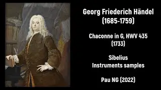 [Sheet music] Georg Friederich H&auml;ndel (1685-1759) - Chaconne in G, HWV 435 (1733)
