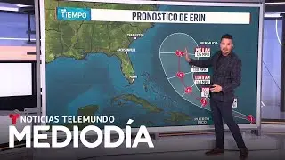 El huracán Erin se intensifica rápidamente y sus bandas afectarán a Puerto Rico | Noticias Telemundo