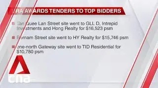 URA awards tenders to top bidders for Tan Quee Lan Street, Bernam Street, one-north Gateway sites