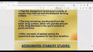 Ocular Drug Delivery system Lect 03 NDDS
