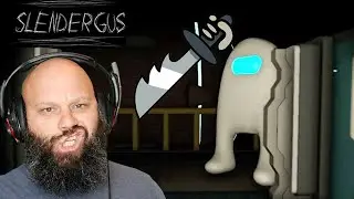 red sus slendergus  [An Among Us Slenderman Game- Ending]