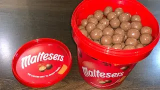 Maltesers Chocolate Bucket - Unboxing - Review - ASMR - 440 Grams