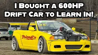 First Drifting Ever!!! I Bought A 600HP Supercharged Drift Car To Learn In