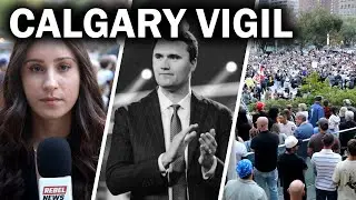 Vigil for Charlie Kirk draws thousands in Calgary
