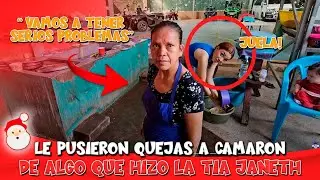 Camar&oacute;n advierte a t&iacute;a Janeth por esto que hizo. 