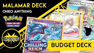 Malamar Deck from Chilling Reign OHKOs All VMAX Cards - BUDGET DECKLIST (Pokemon TCG)