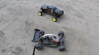 Monster truck Savage XL & Thunder Tiger EB-4 - drac racing. RC-Action
