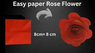 How To make | Beautiful Rose Flower | Paper Rose Flower Making at Home | DIY Paper Flower Tutorial
