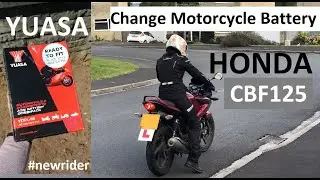 First Time / How To Change Battery | Honda CBF125