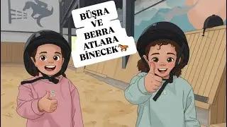 BÜŞRA VE BERRA ATLARA BİNEREKEN BAKIN NE OLDU😱😱🙄 #baby #youtubeshorts #keşfet 