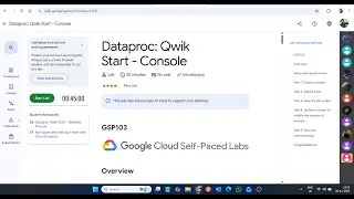 Dataproc: Qwik Start - Console || Lab Solution || Google Cloud Arcade 2025