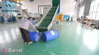 BIG plastic tank crusher machine 1000-1500KG/H