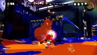 Climbing container with swmming walls in Walleye Warehouse (Beta) in Splatoon