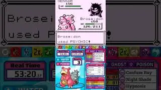 Slowbro Solo Run - Agatha Asserts DOMINANCE! - Pokemon Red and Blue