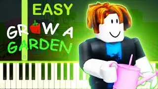 ROBLOX GROW A GARDEN THEME - EASY Piano Tutorial