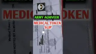 🪖Army Agniveer Medical test slip💯Agniveer first phase result #shorts #army #agniveer #agniveerresult