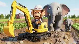 Monkey SuSu Calls Giant Elephants to Rescue Apple Farm After the Storm...