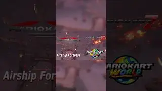 Airship Fortress - Mario Kart World, 7, & DS Comparison (short) #mariokart #comparison