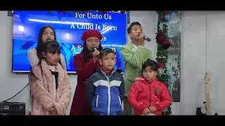 Christmas Day.25-12-25.sunday school children performing.