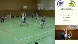 Basketball Oberliga Herren  PSV Schwerin vs. EBC Rostock 2