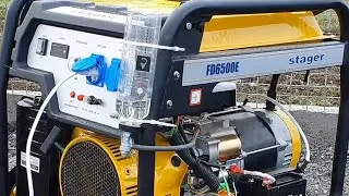 C&acirc;t consuma un generator de curent pe benzină? Test de consum generator stager FD6500e sarcina 2kw
