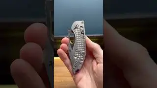Microtech Titanium Stitch с двойным паровым ударом, фиолетовые акценты #нож #ножи #edc
