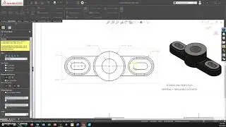 Метки центра паза &mdash; чертеж &mdash; SolidWorks