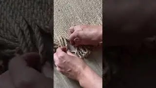 Easiest Jute Rope Rug Ever! 🤩 #shorts #diy