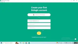 how to how to create Go login account