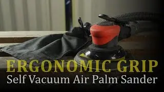ERGONOMIC GRIP | Japanese Bearing Air Random Orbital Palm Sander (Self Vacuum)