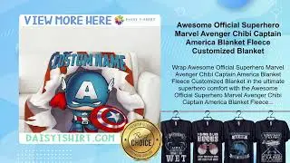 Awesome Official Superhero Marvel Avenger Chibi Captain America Blanket Fleece Customized Blanket