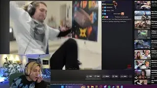 xQc Reacts to his Rage & Desk Slam Compilation
