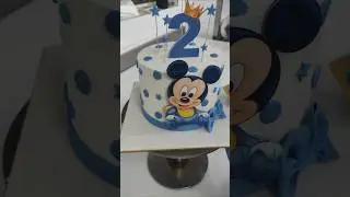 Mickey mouse birthday cake decorating ideas #mickeymousecake #shortfeed  #ytshorts #viralvideo