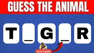 Guess the Animal Without Vowels! 🐶🐱 Kids Quiz Challenge!
