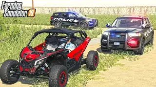 OFF-ROAD POLICE CHASE (FORD EXPLORER 2020) | STOLEN MAVERICK | FARMING SIMULATOR 2019