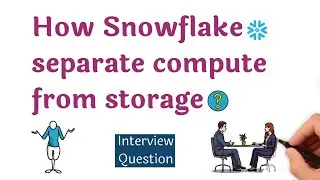 ❓Вопрос для интервью | Настоящая причина, по которой Snowflake разделяет вычисления и хранение?