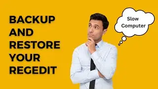 How to Backup , restore and Import regedit file windows 10, 11 | registry fix |
