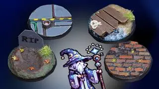 Four Enchanting Miniature Bases - Crafted From Junk!
