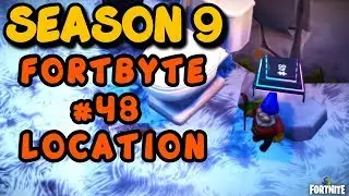 Fortnite - Where is Fortbyte #48 Beside A Mountaintop Throne By Using The Vox Pickaxe to Gnome