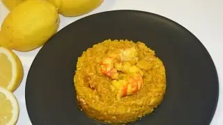 Arroz con gambas y calamares