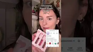 NEW COLOURPOP LIQUID BLUSH REVIEW #makeup #colourpop #liquidblush #blush