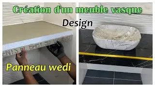 Création d'un meuble vasque suspendu