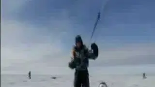 Snowkiting Out of the South Pole