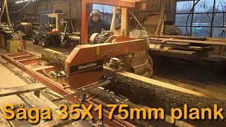 S&aring;gar frusen ekstock till 35X175 (S&aring;ga ekplank i Woodmizer LT15)